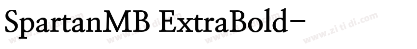 SpartanMB ExtraBold字体转换